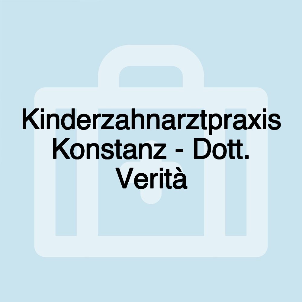 Kinderzahnarztpraxis Konstanz - Dott. Verità