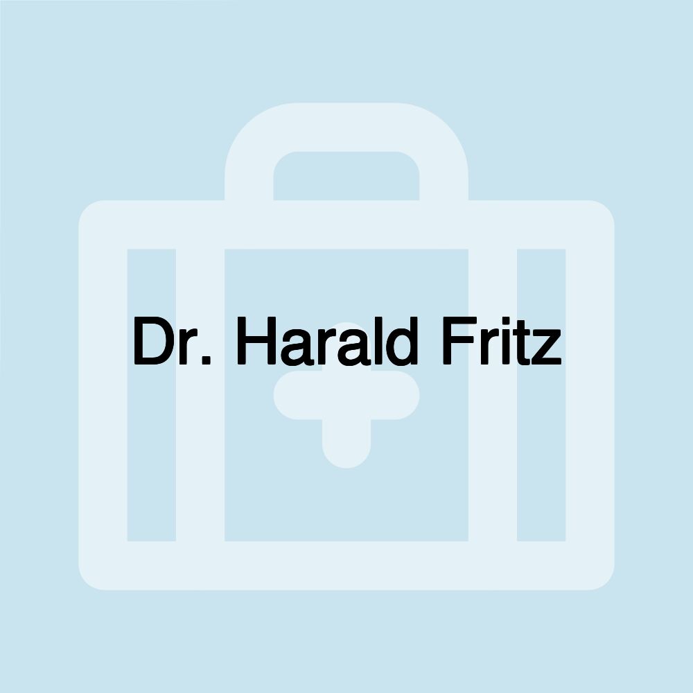 Dr. Harald Fritz