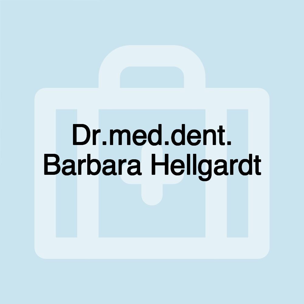 Dr.med.dent. Barbara Hellgardt