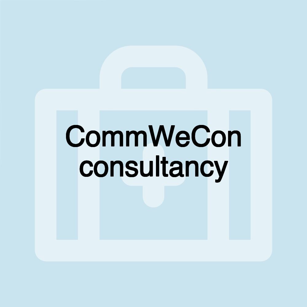 CommWeCon consultancy