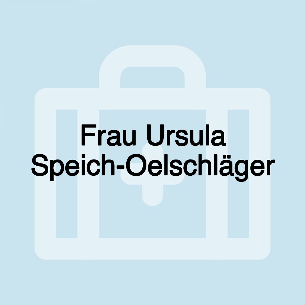 Frau Ursula Speich-Oelschläger