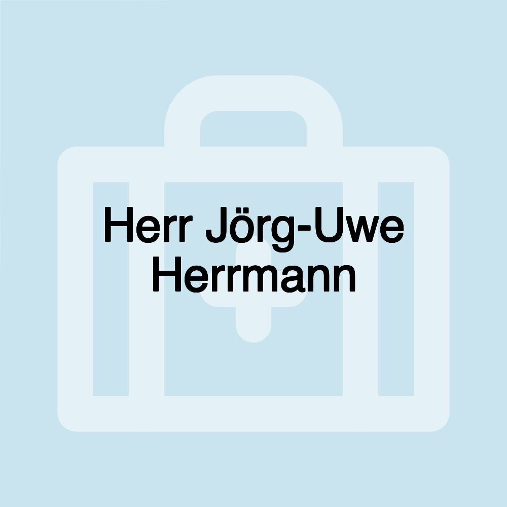 Herr Jörg-Uwe Herrmann