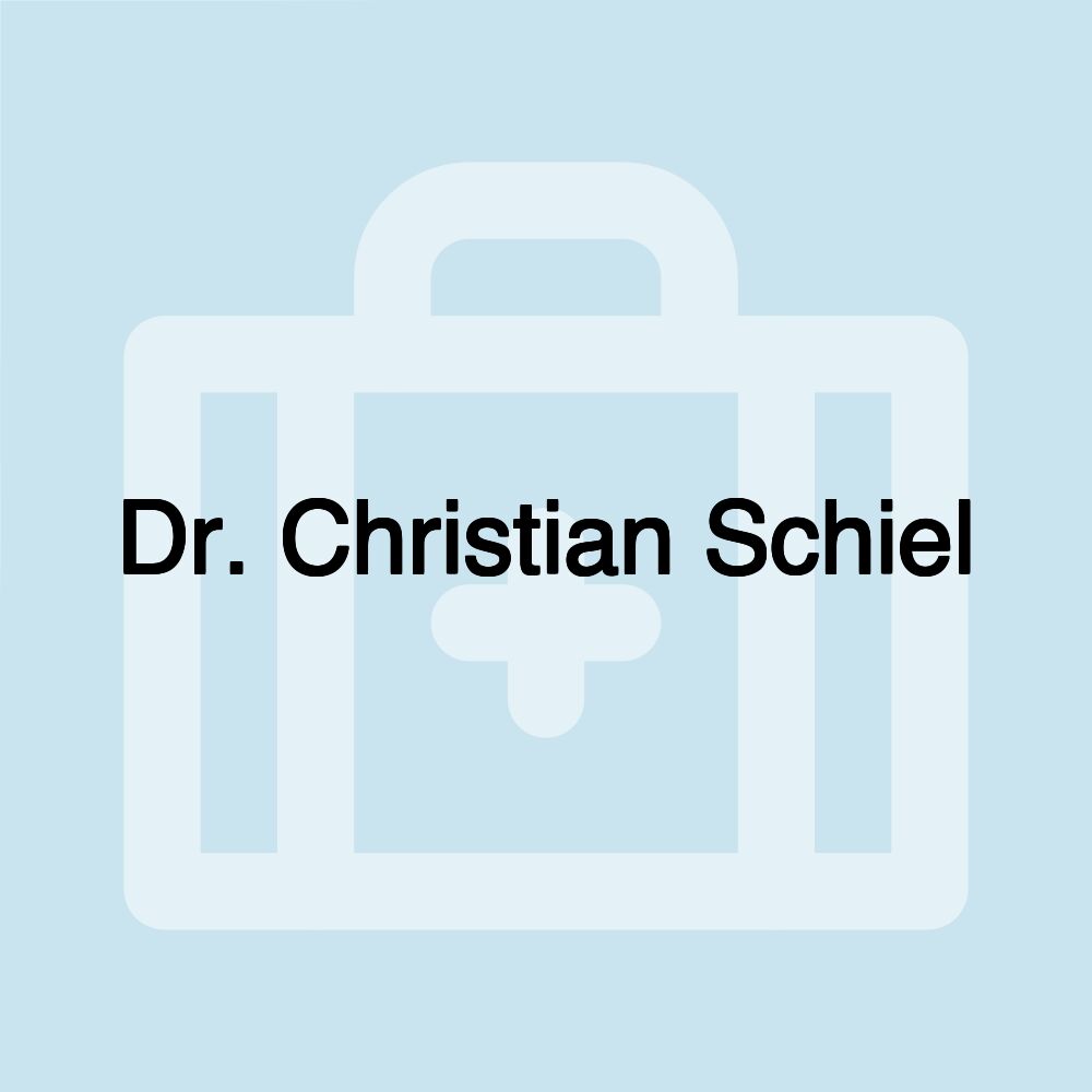 Dr. Christian Schiel