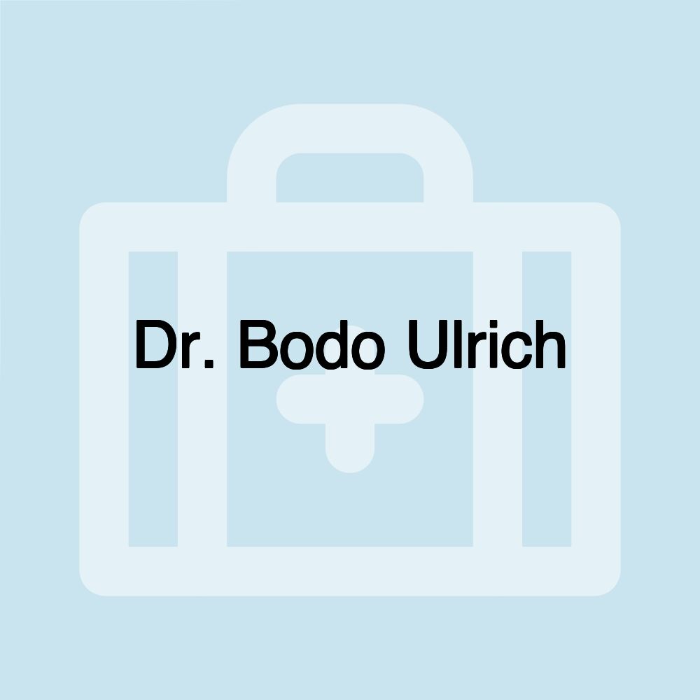 Dr. Bodo Ulrich