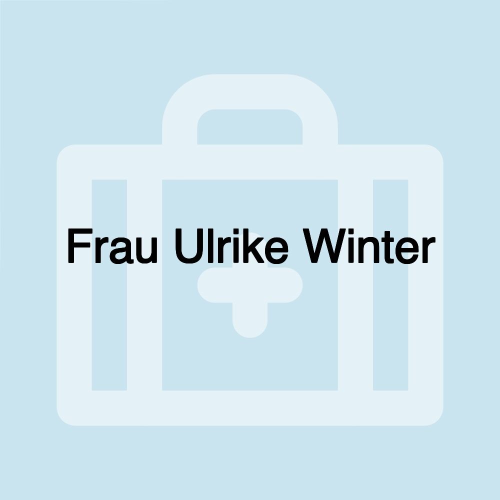 Frau Ulrike Winter