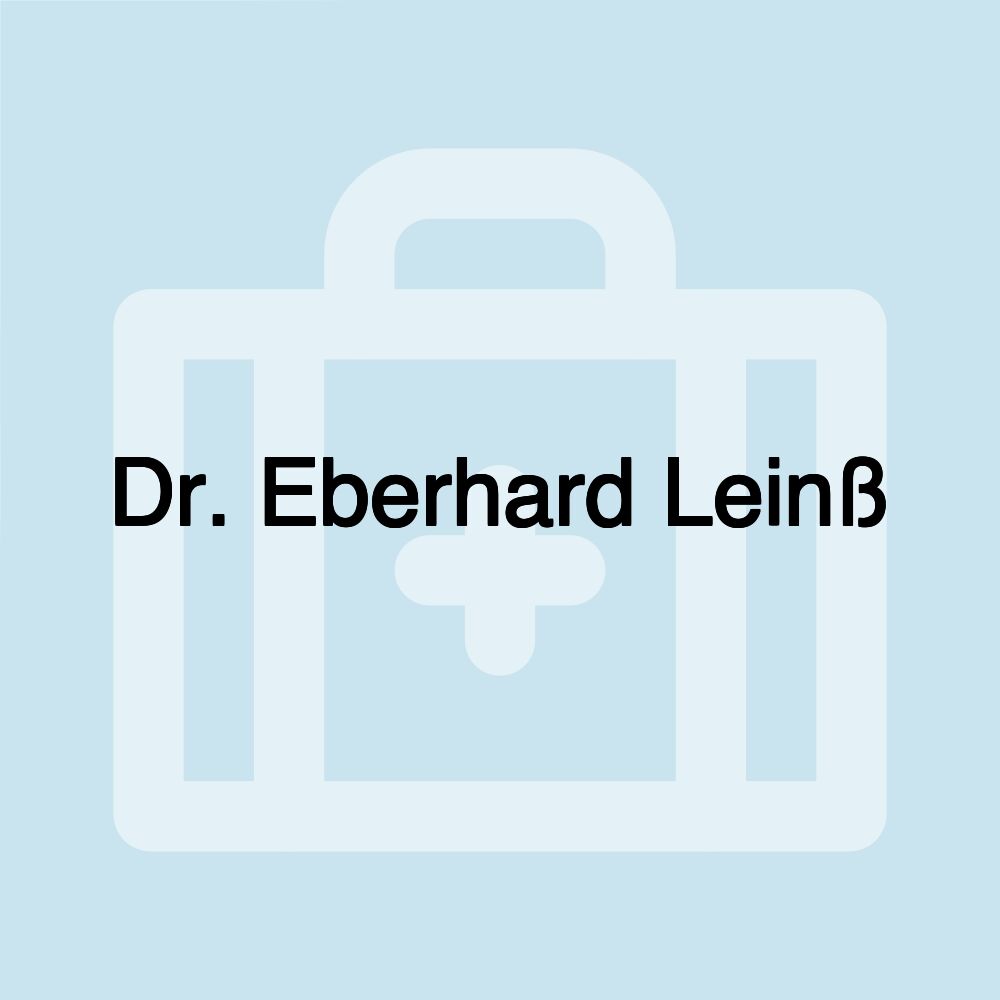 Dr. Eberhard Leinß