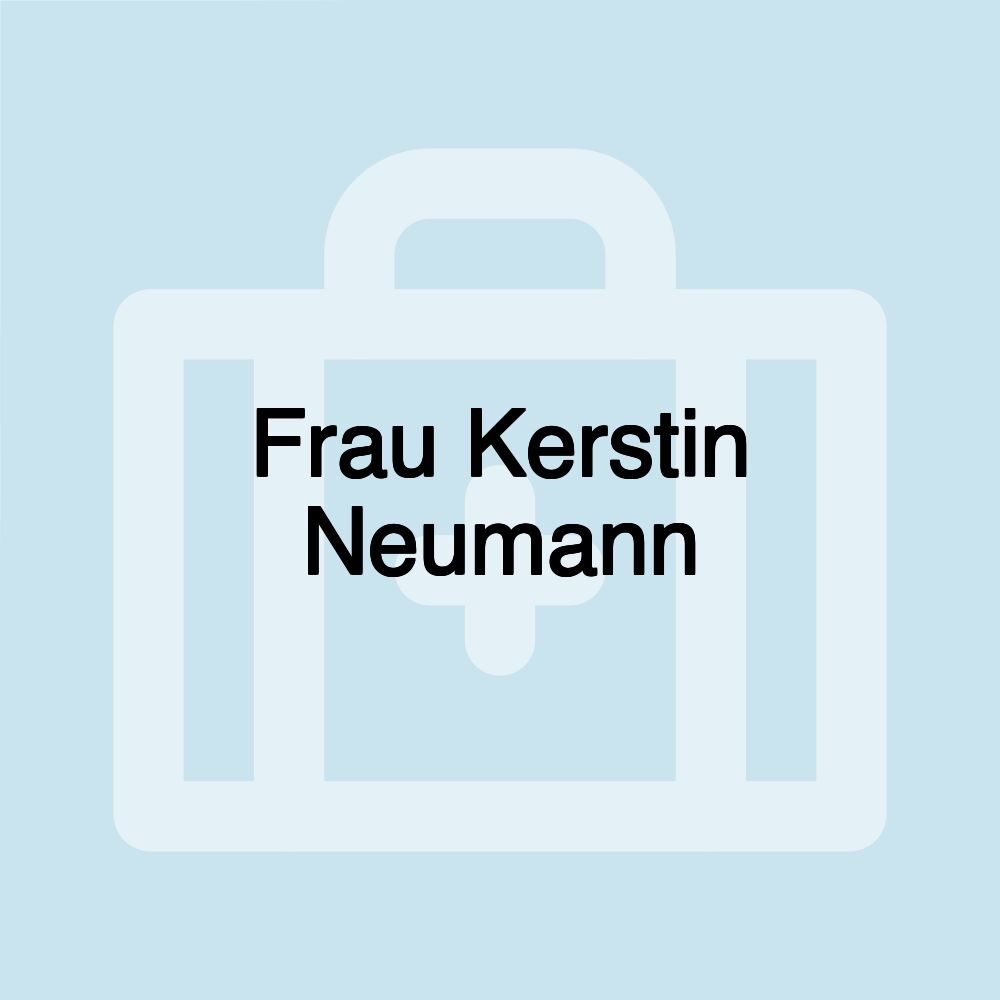 Frau Kerstin Neumann