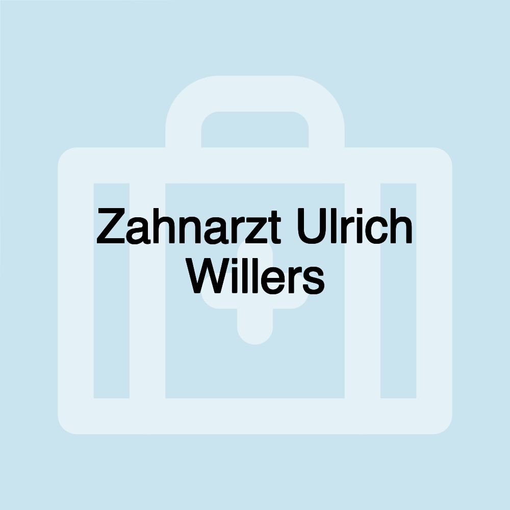 Zahnarzt Ulrich Willers