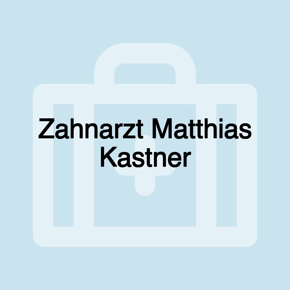 Zahnarzt Matthias Kastner