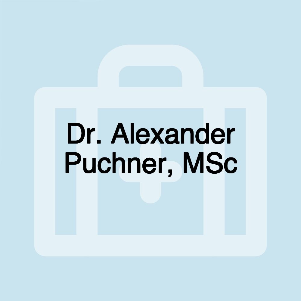 Dr. Alexander Puchner, MSc