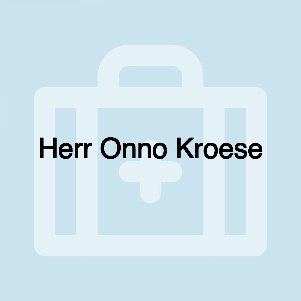 Herr Onno Kroese