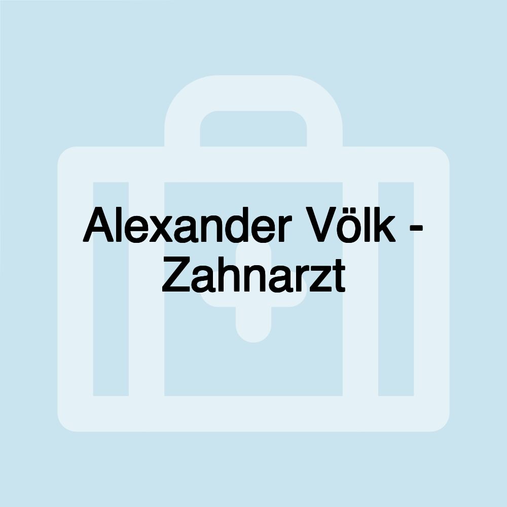 Alexander Völk - Zahnarzt