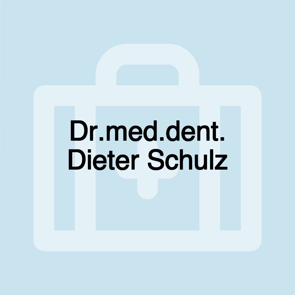 Dr.med.dent. Dieter Schulz