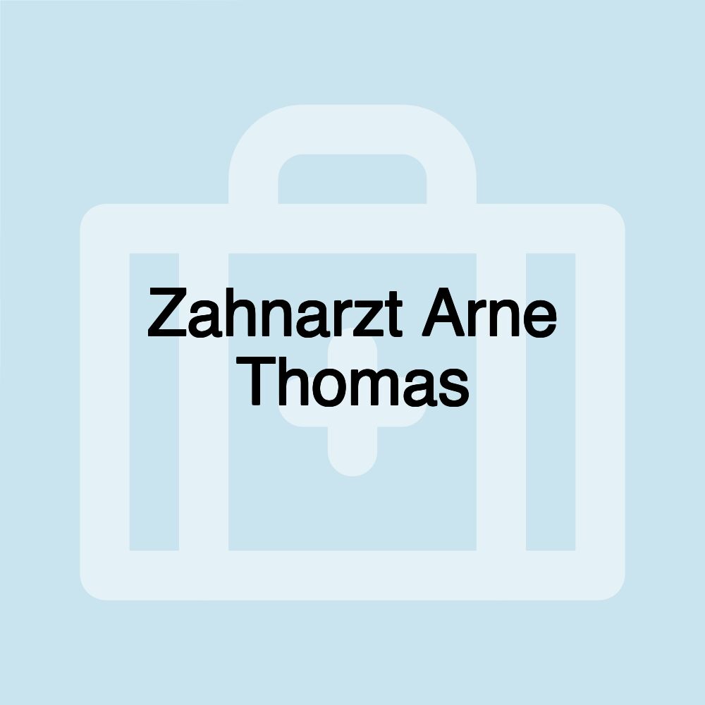 Zahnarzt Arne Thomas