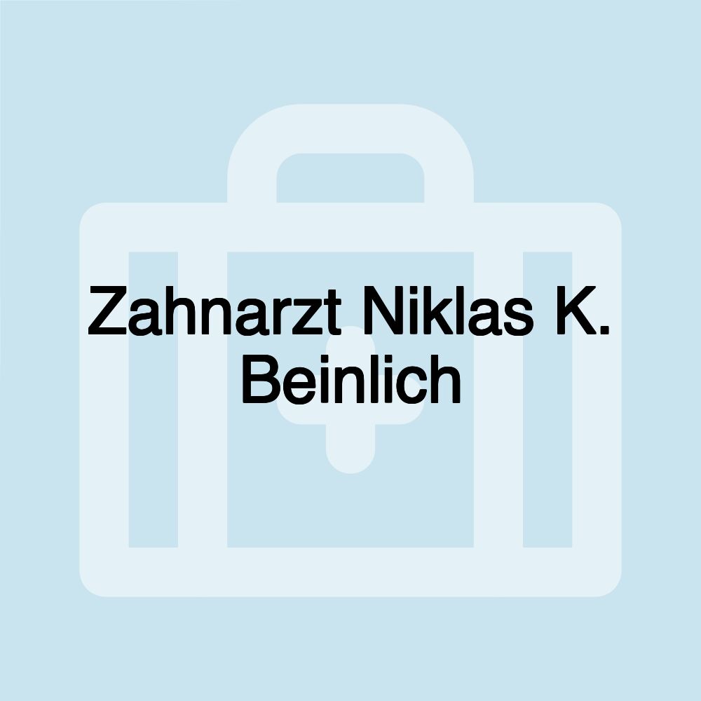 Zahnarzt Niklas K. Beinlich