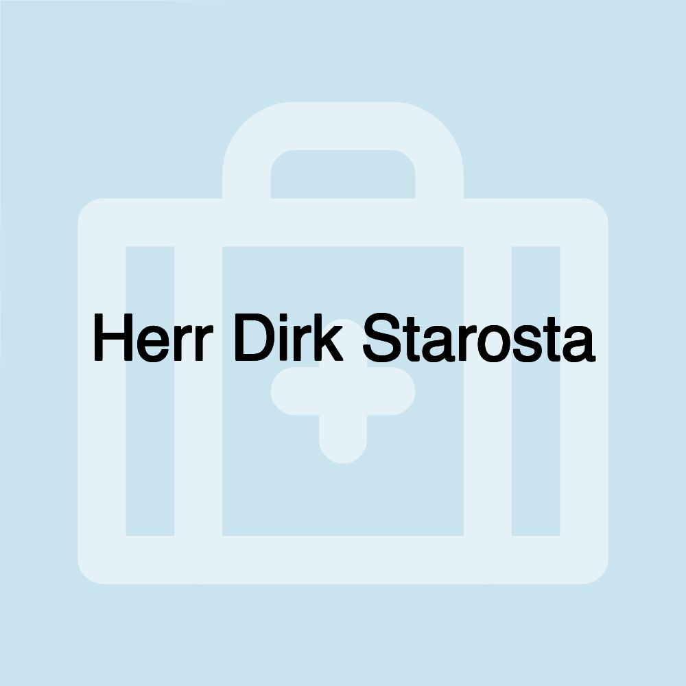 Herr Dirk Starosta