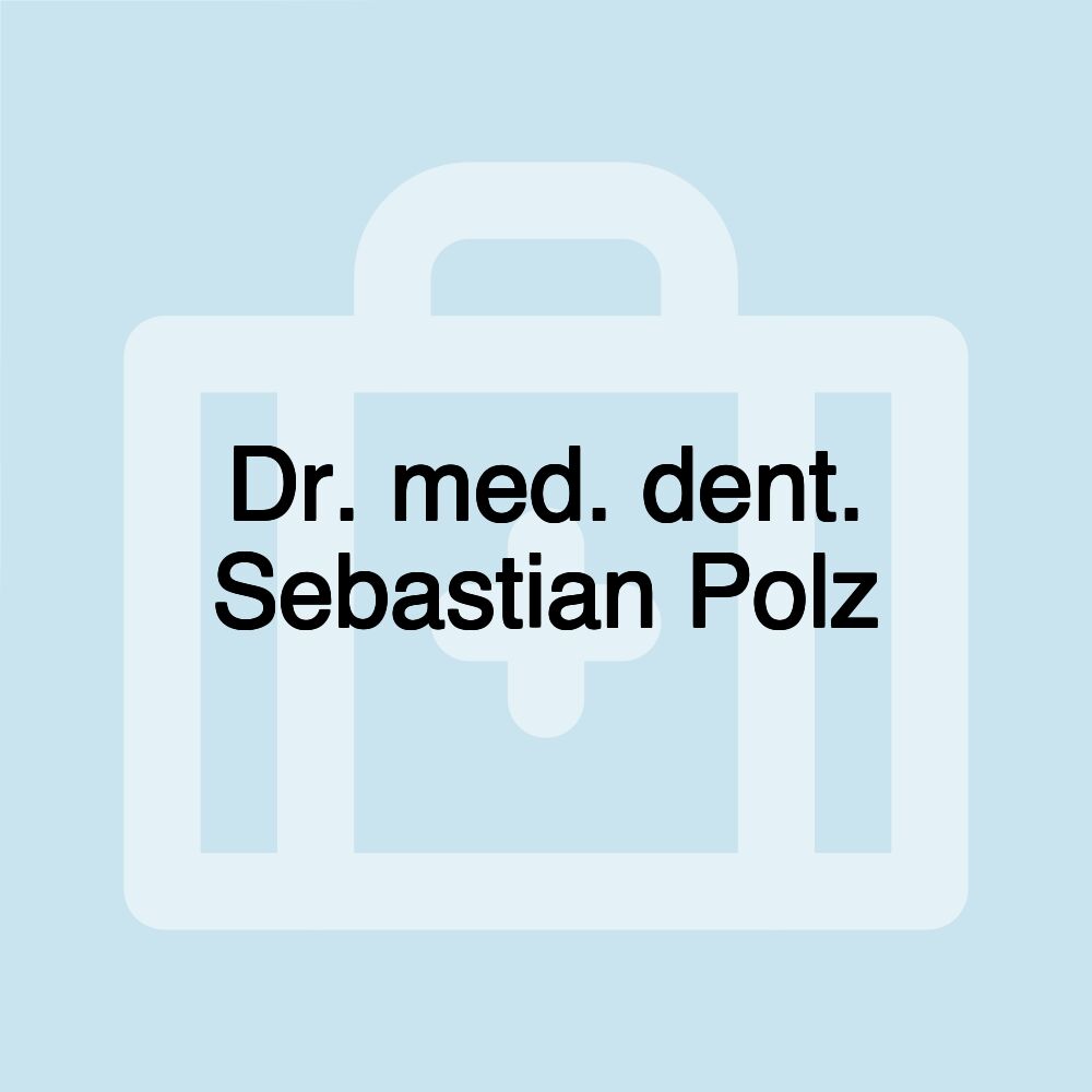 Dr. med. dent. Sebastian Polz