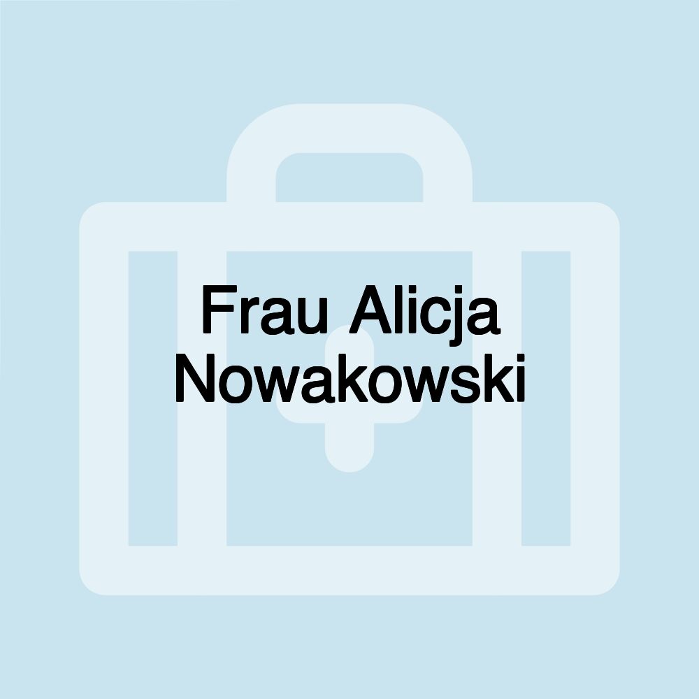 Frau Alicja Nowakowski