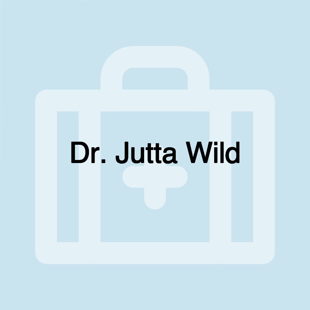 Dr. Jutta Wild