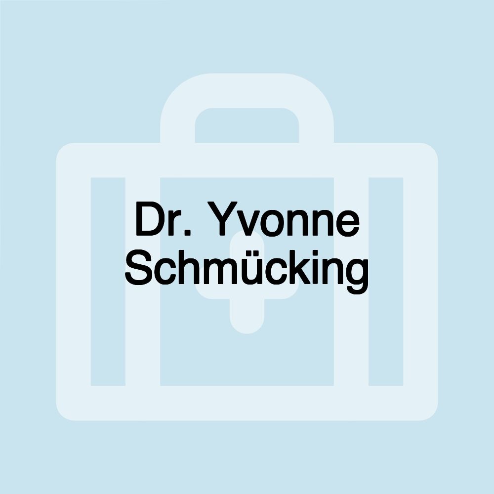 Dr. Yvonne Schmücking