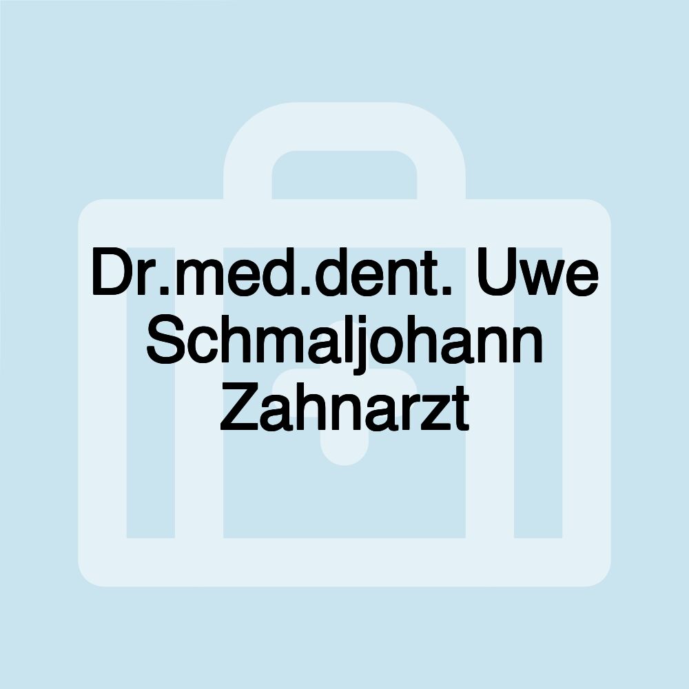 Dr.med.dent. Uwe Schmaljohann Zahnarzt