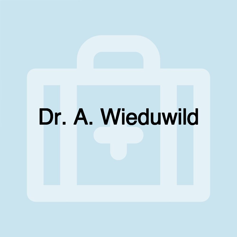 Dr. A. Wieduwild