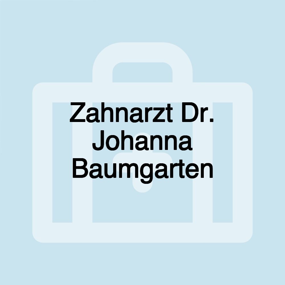 Zahnarzt Dr. Johanna Baumgarten