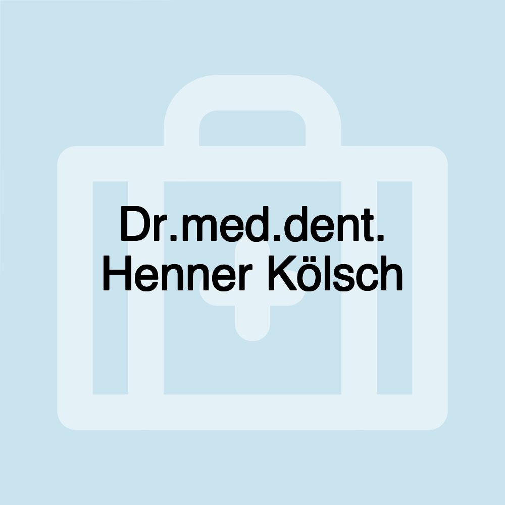 Dr.med.dent. Henner Kölsch