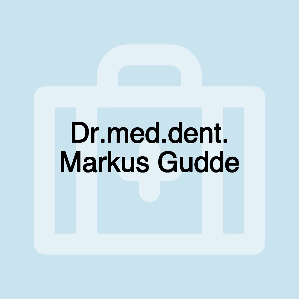 Dr.med.dent. Markus Gudde