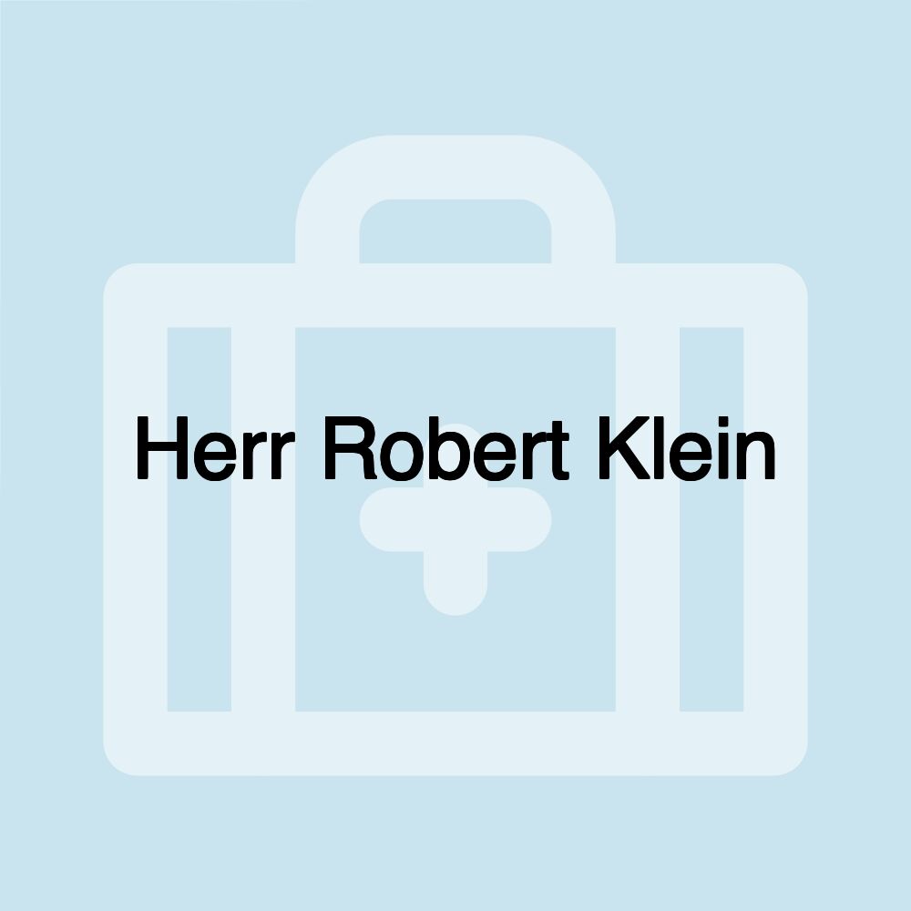 Herr Robert Klein