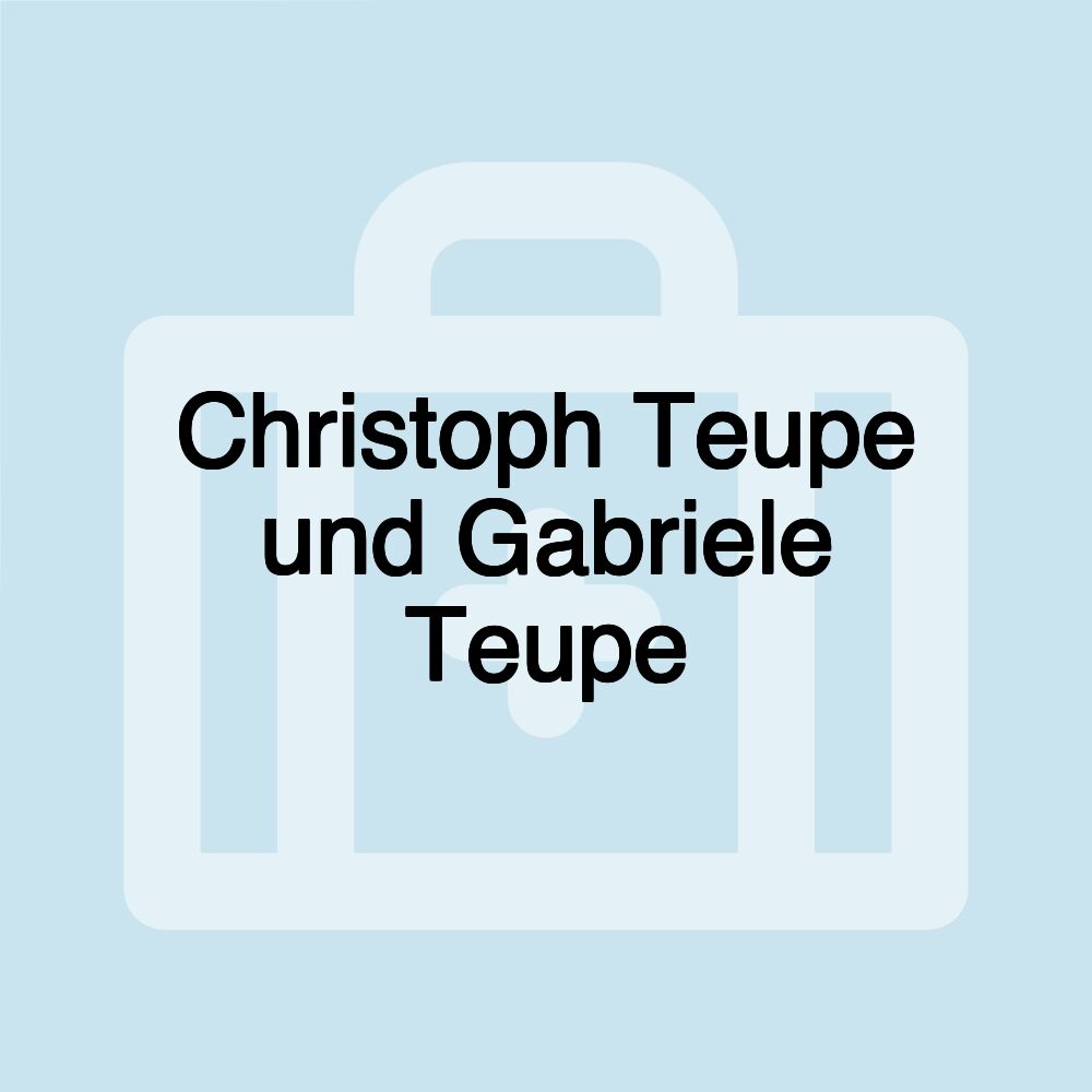 Christoph Teupe und Gabriele Teupe