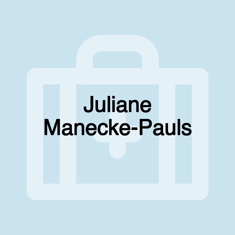 Juliane Manecke-Pauls