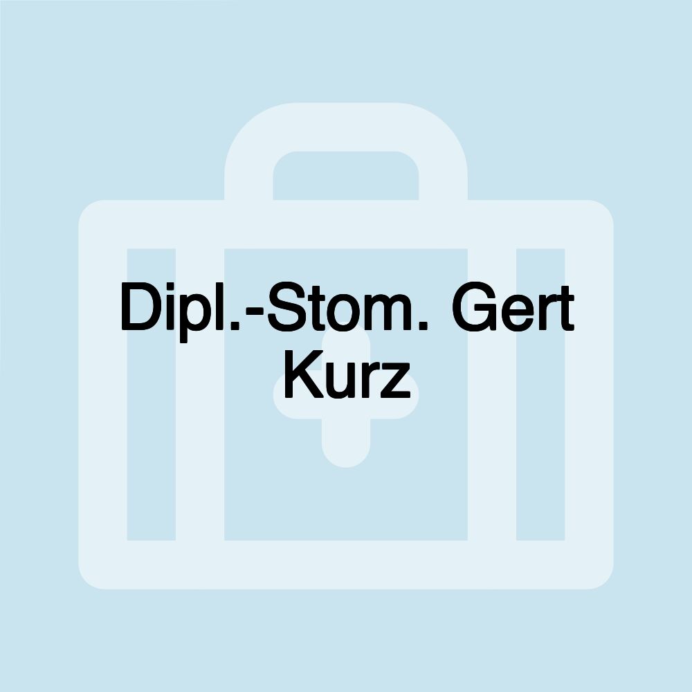 Dipl.-Stom. Gert Kurz