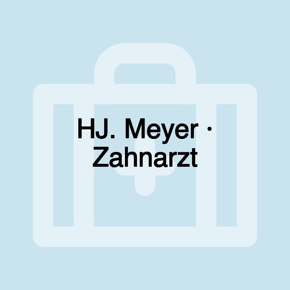 HJ. Meyer · Zahnarzt