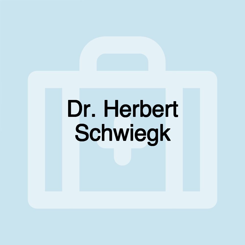 Dr. Herbert Schwiegk