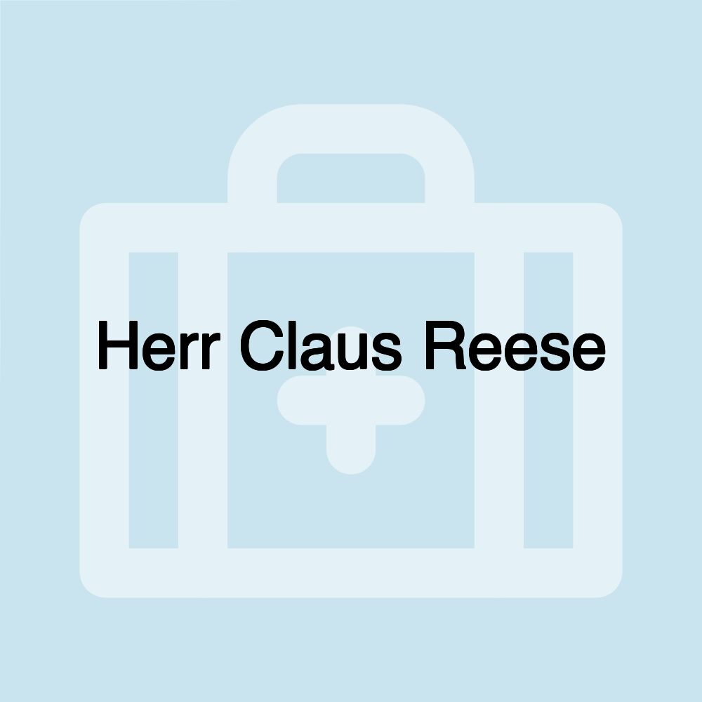 Herr Claus Reese