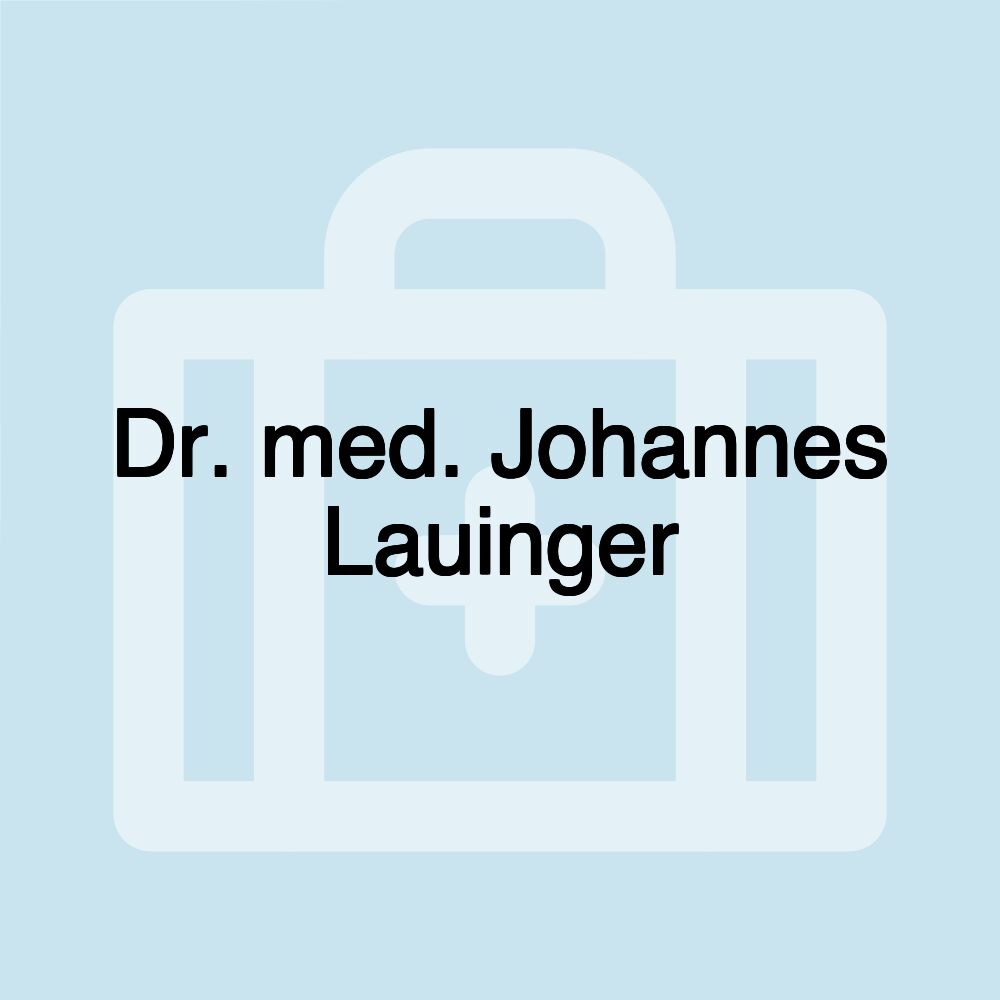 Dr. med. Johannes Lauinger