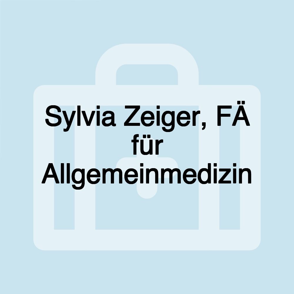 Sylvia Zeiger, FÄ für Allgemeinmedizin
