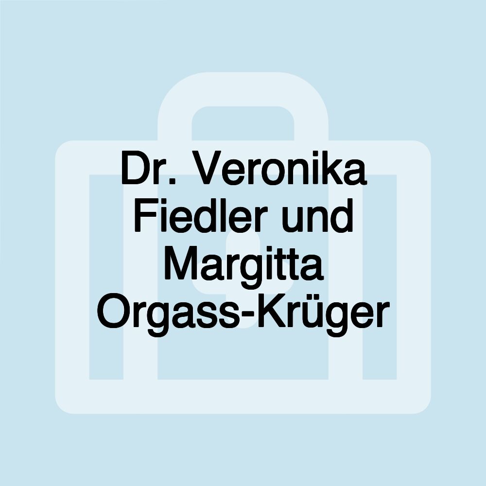 Dr. Veronika Fiedler und Margitta Orgass-Krüger