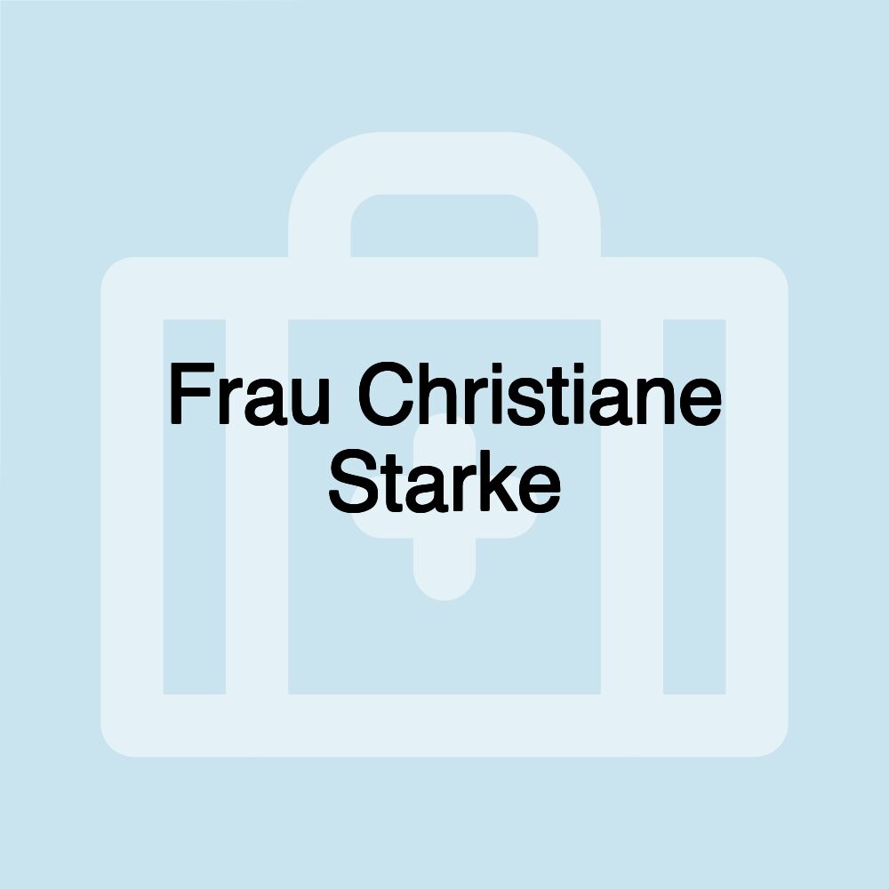 Frau Christiane Starke