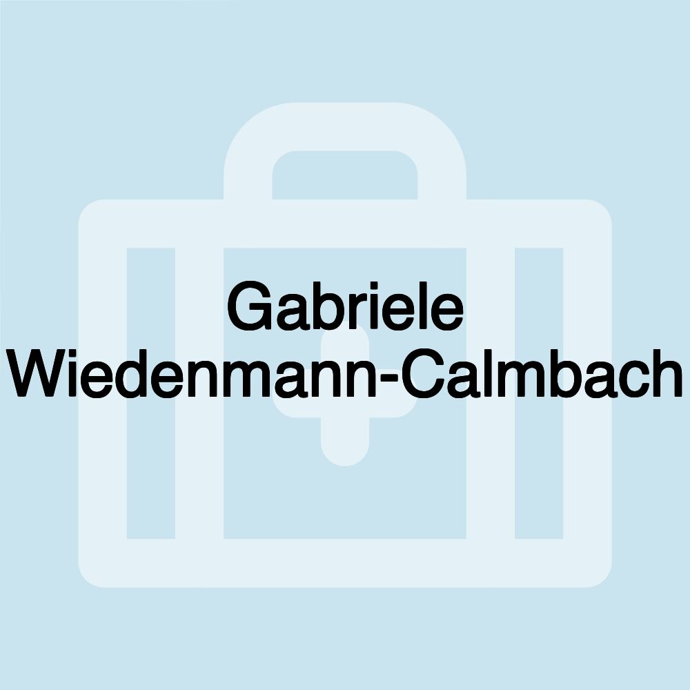Gabriele Wiedenmann-Calmbach