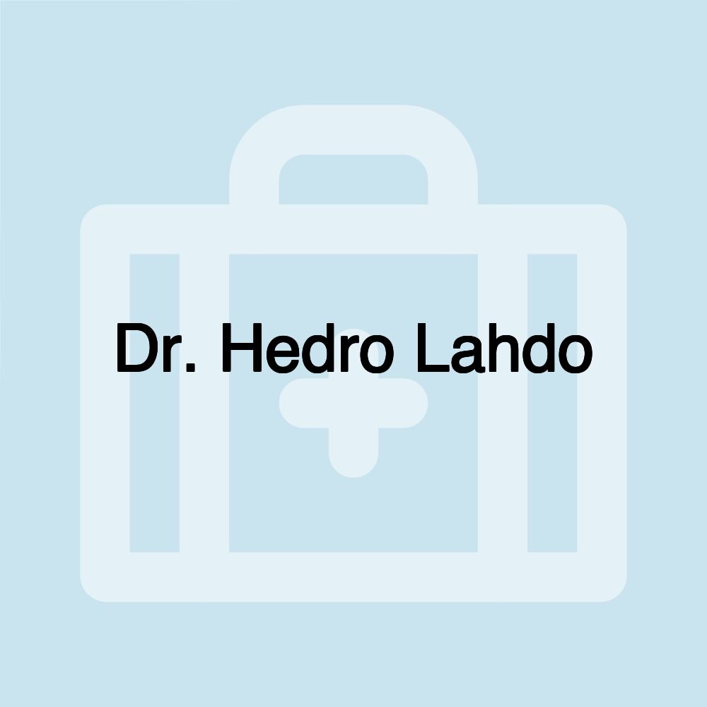 Dr. Hedro Lahdo