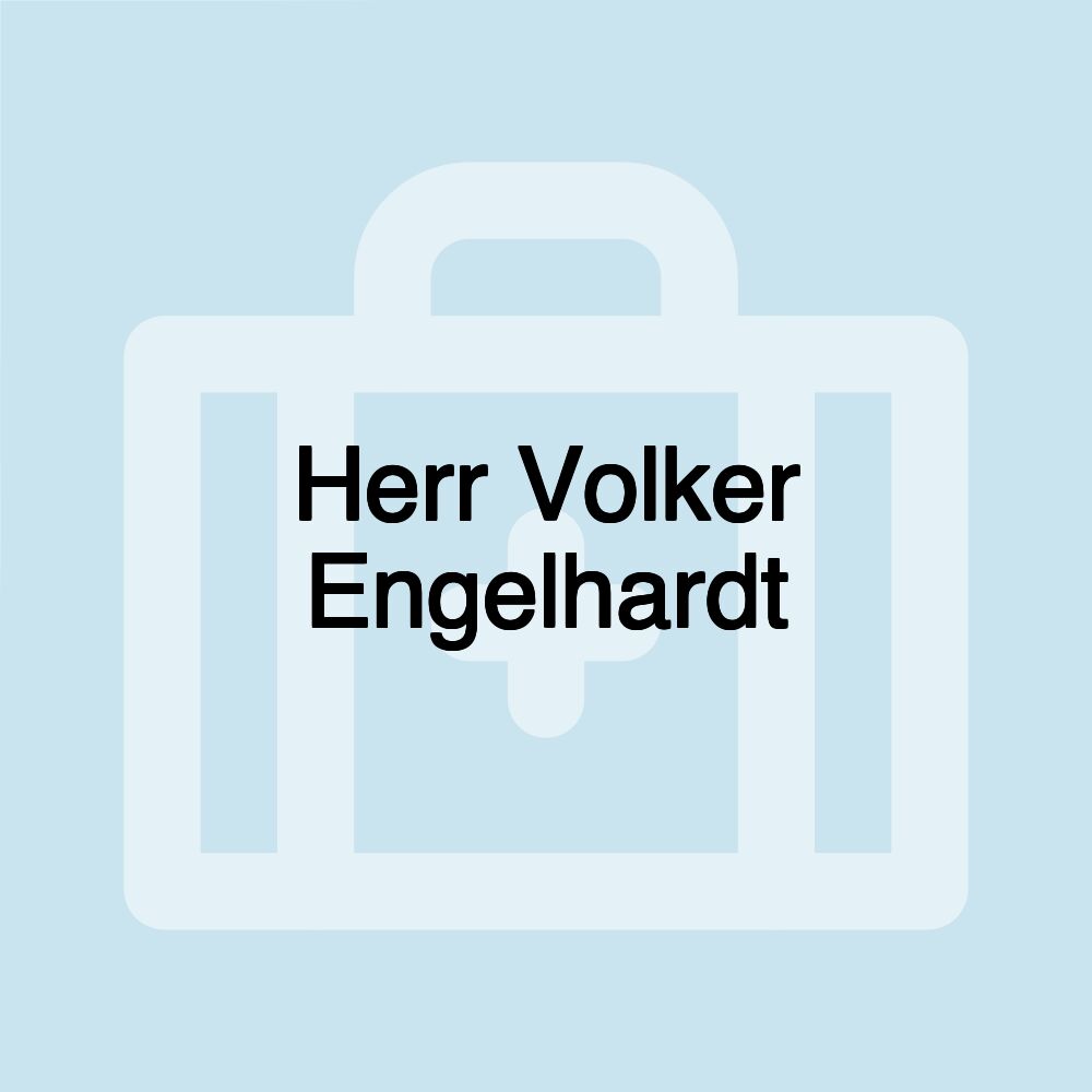 Herr Volker Engelhardt