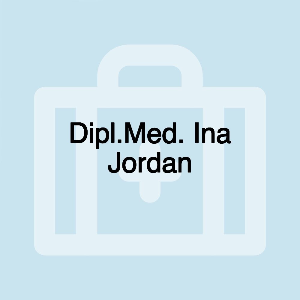 Dipl.Med. Ina Jordan