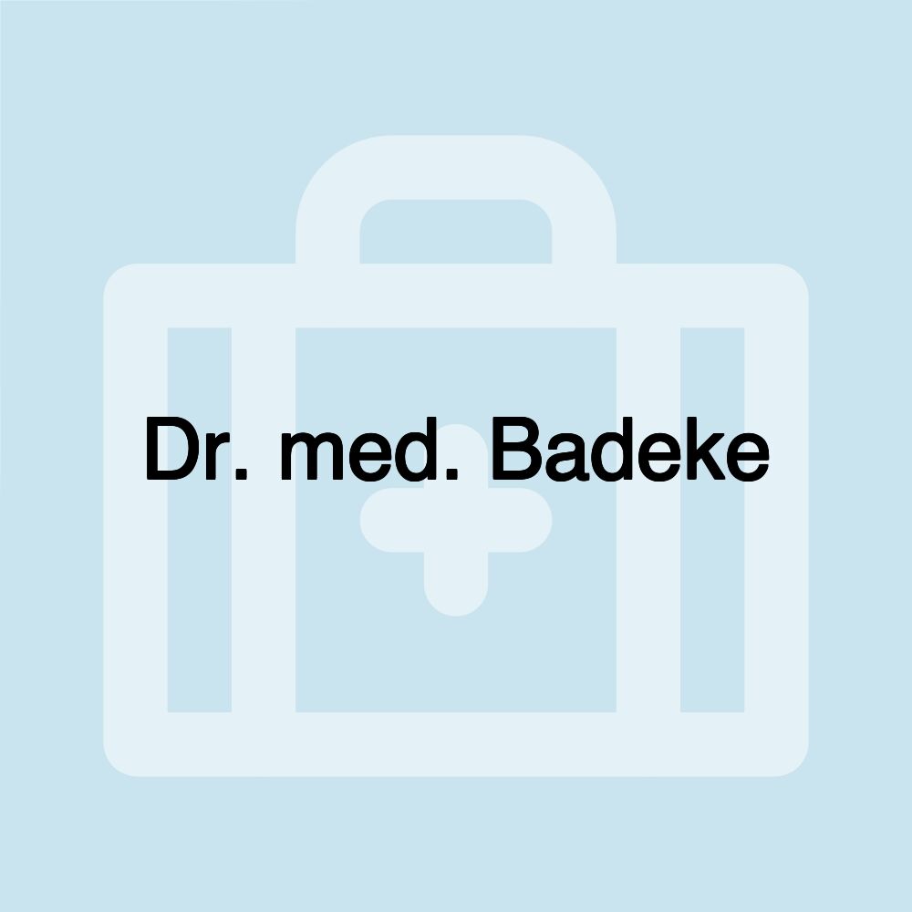 Dr. med. Badeke