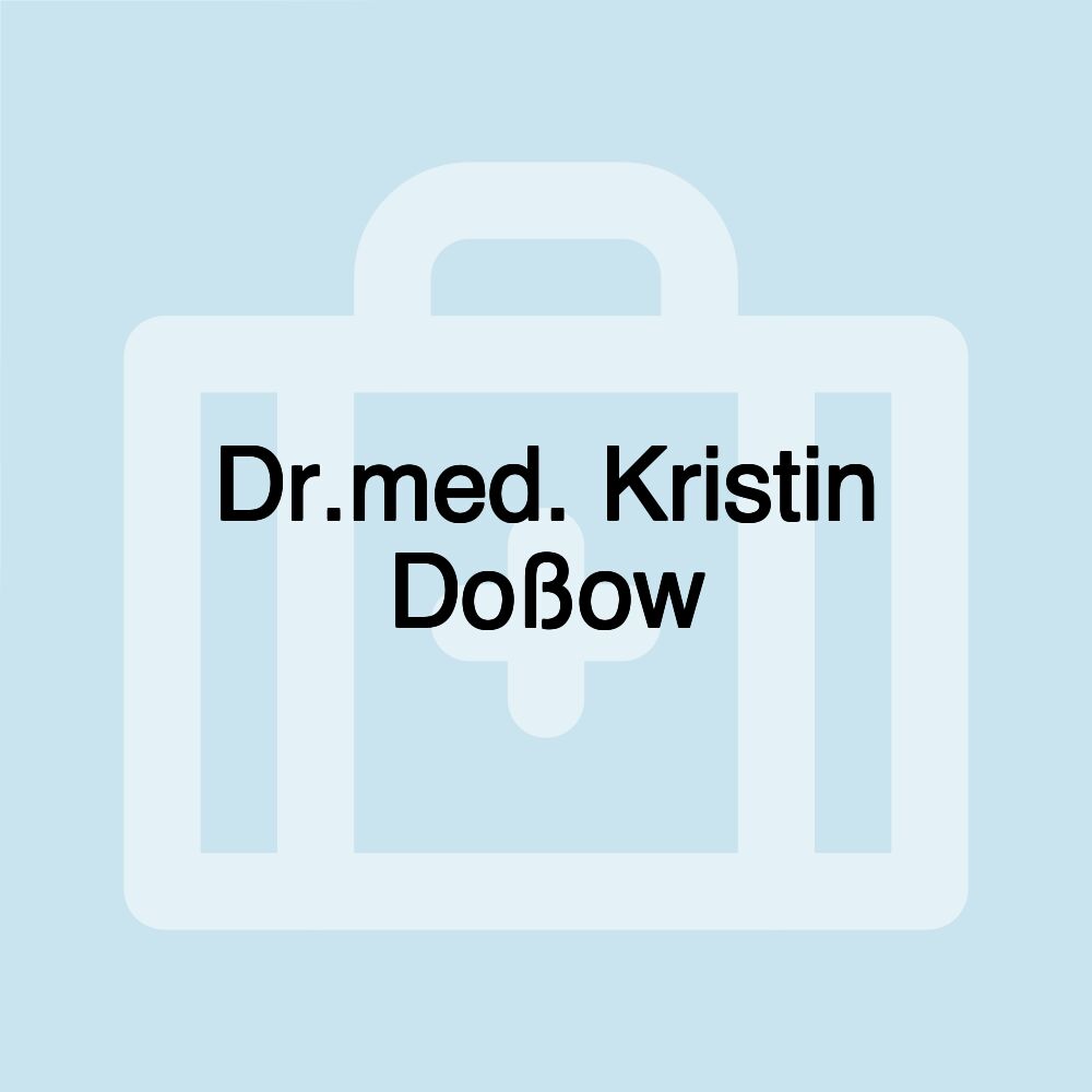 Dr.med. Kristin Doßow