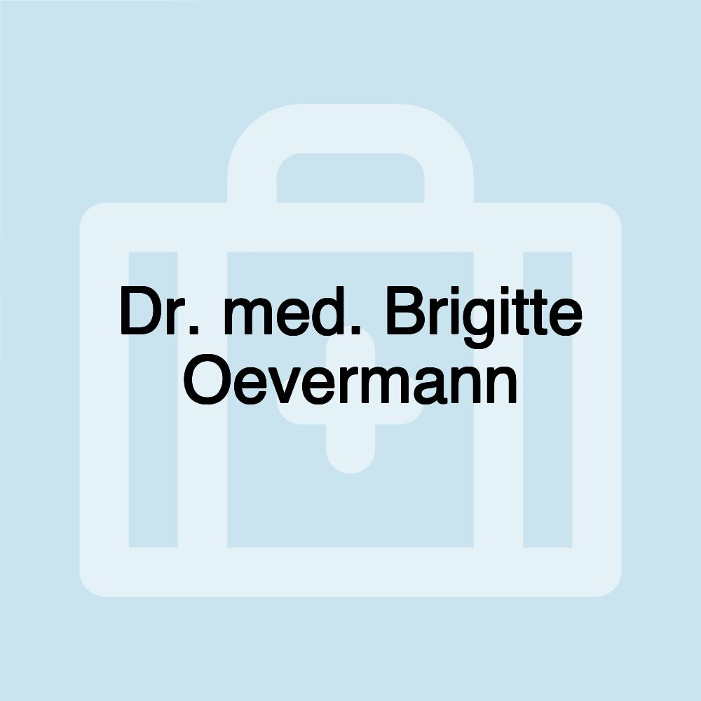 Dr. med. Brigitte Oevermann