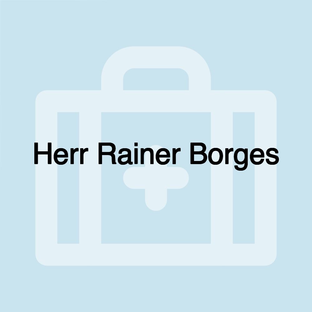 Herr Rainer Borges