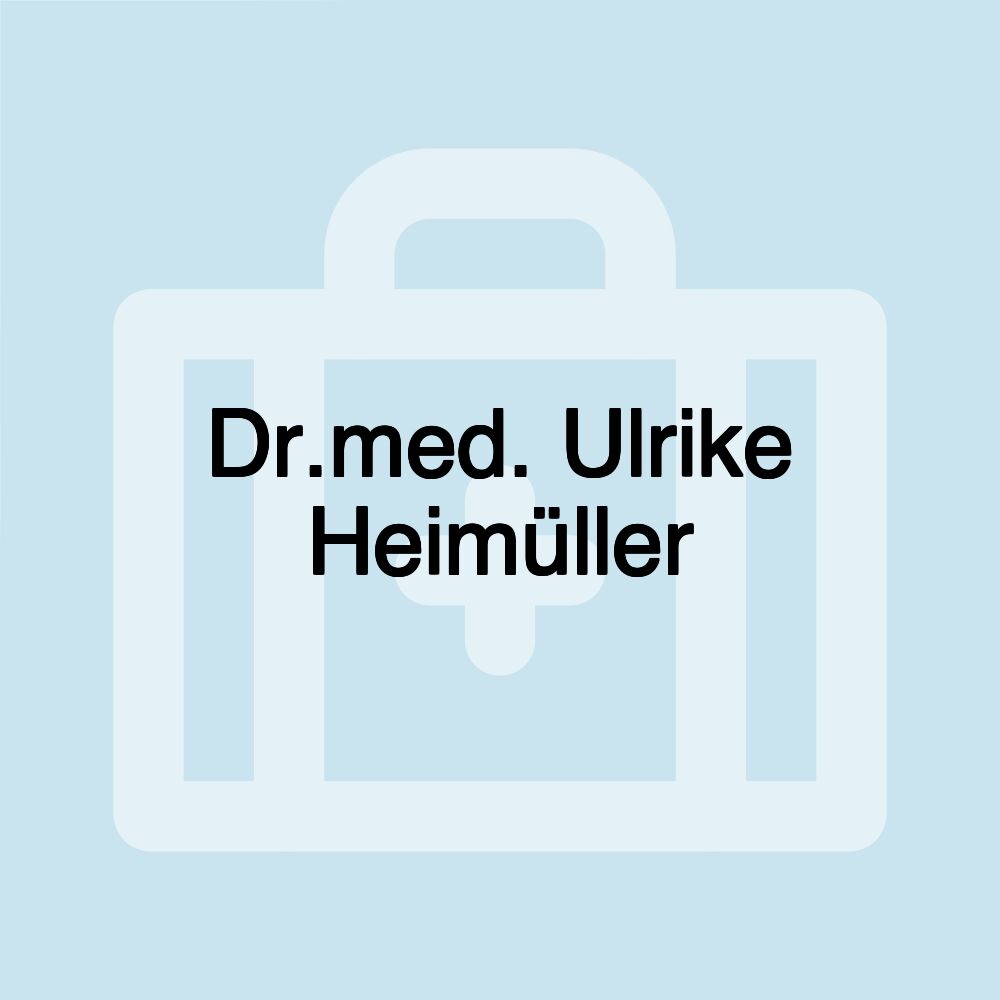 Dr.med. Ulrike Heimüller