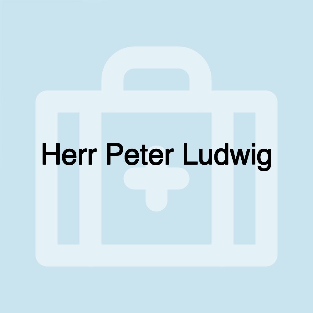 Herr Peter Ludwig